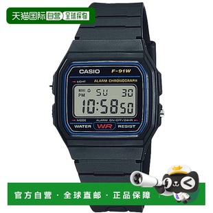 自营Casio Men's Classic Digital Watch with Black Strap - F-9