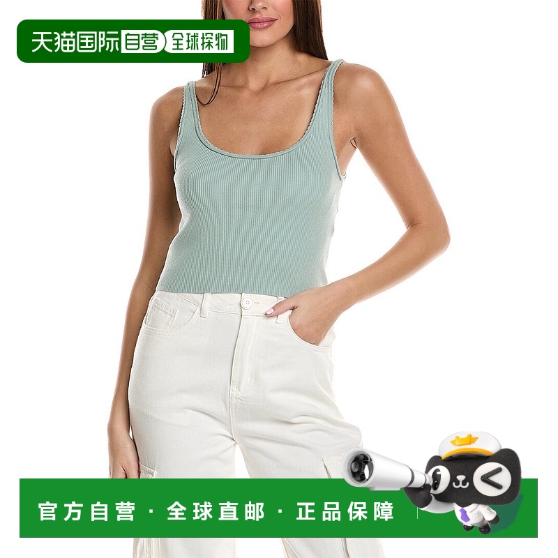 自营 3.1 Phillip Lim Picot 针迹羊毛混纺背心 - 绿色 美国奥莱