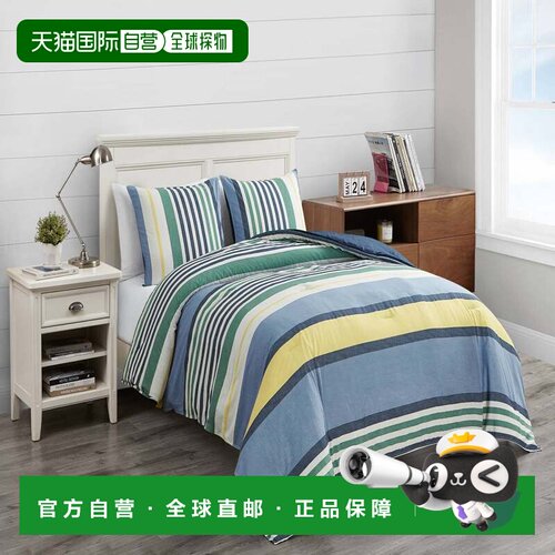 自营Nautica Dover 全被/大号被子套装 - 太平洋蓝 美国奥莱直发