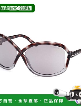 自营Tom Ford Sunglasses Geometric Semi Rim, Shiny Black Fram