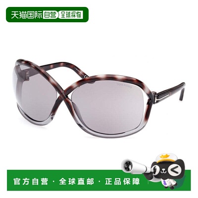 自营Tom Ford Sunglasses Geometric Semi Rim, Shiny Black Fram