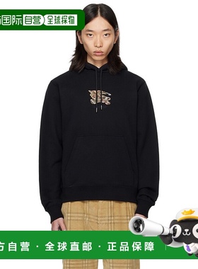 1h可退 香港直邮潮奢 Burberry 巴宝莉 男士 黑色 EKD Check Cott