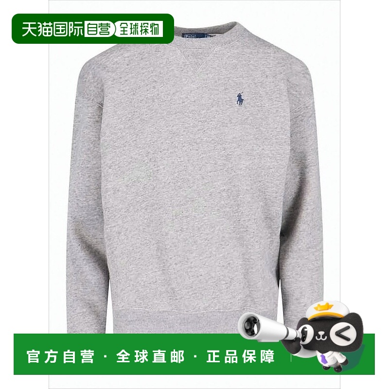 自营polo ralph laurenHeather Grey Long-Sleeve Crewneck Sweat