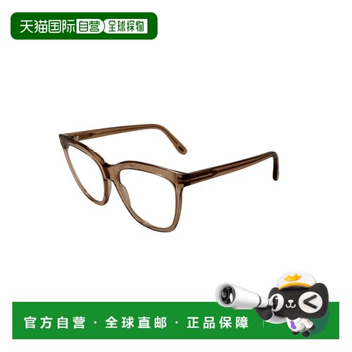 自营Tom Ford女士54毫米闪亮浅棕色眼镜-闪亮浅棕色 美国奥莱直发