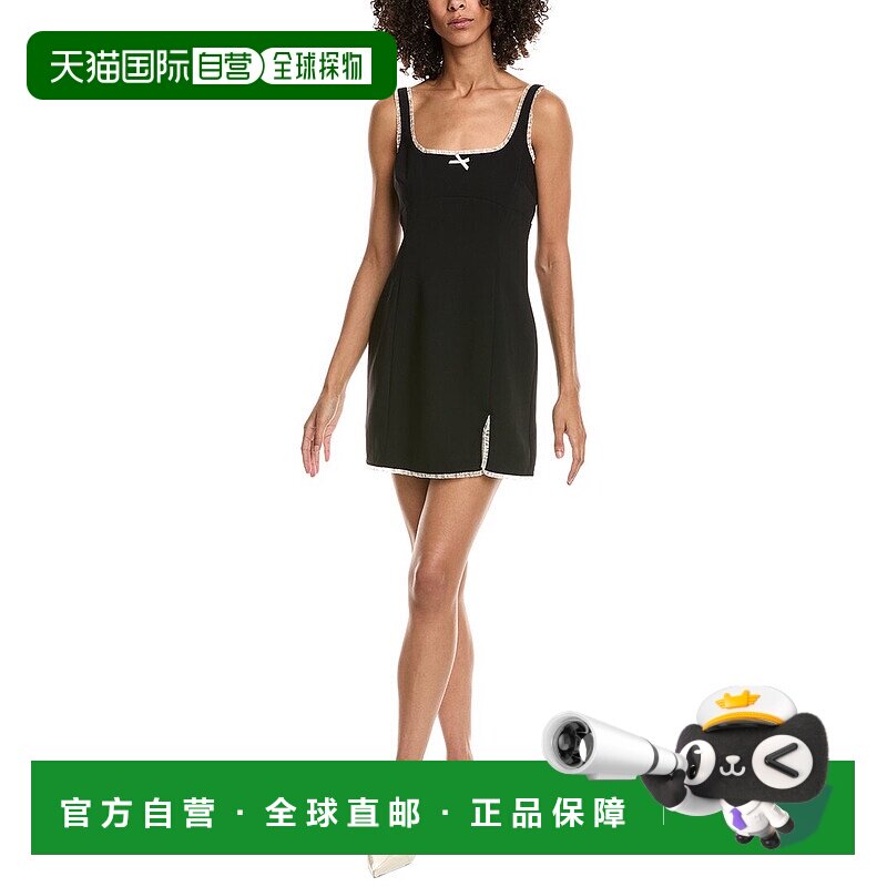 自营Amanda Uprichard Valetta Dress - black 美国奥莱直发