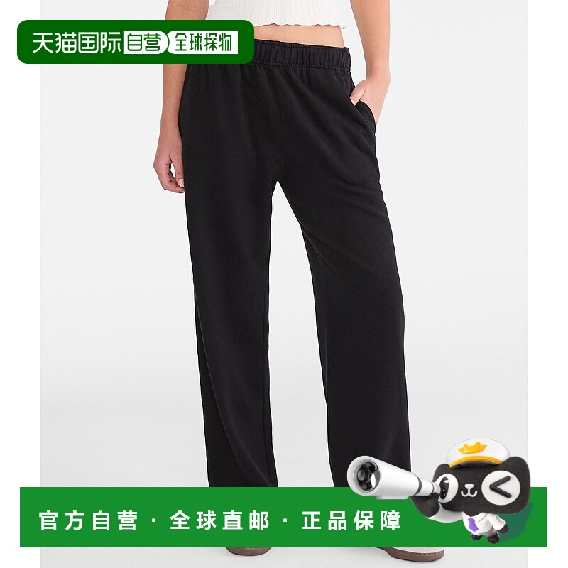 自营Aeropostale High-Rise Straight Leg Sweatpants - black 7