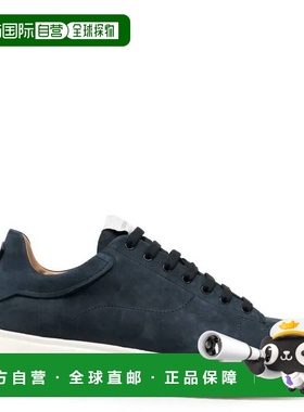 自营Emporio Armani Knurled Soles Nubuck Sneakers - navy 美国