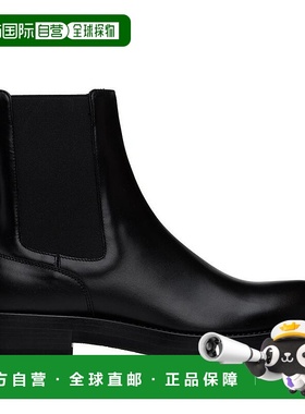 1h可退 【美国直邮】Valentino Garavani 黑色 Rockstud 切尔西靴