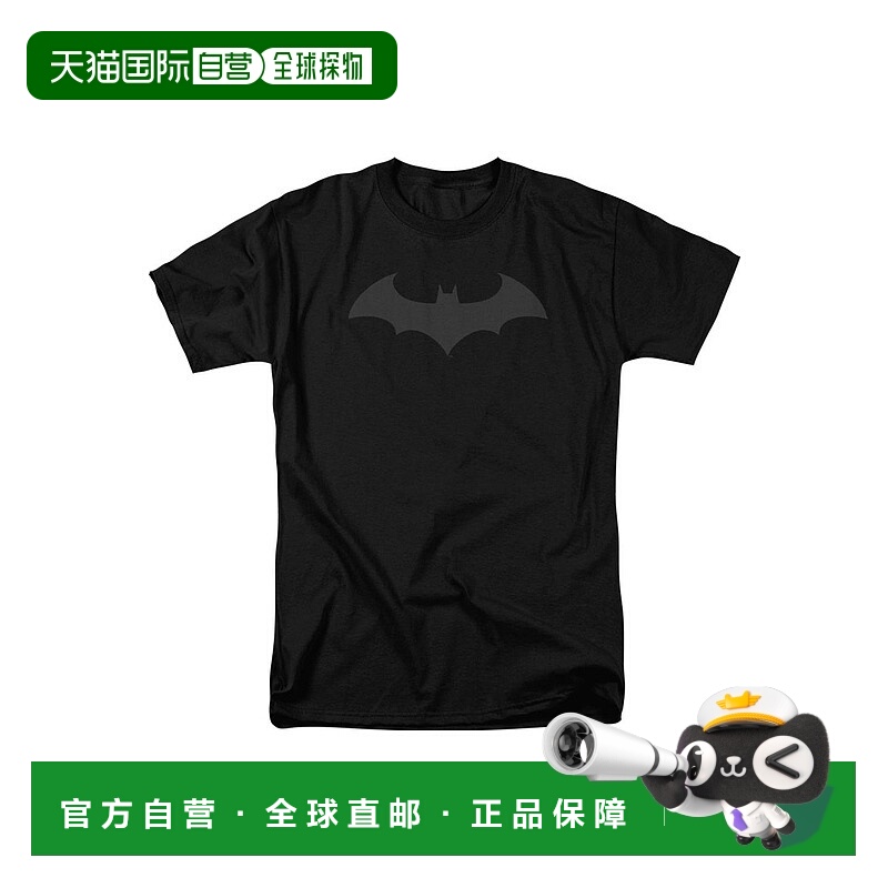 自营 gildan蝙蝠侠 Hush 徽标短袖成人 T 恤/T 恤 - 黑色 美国奥