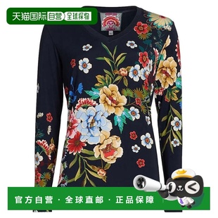 自营Johnny Was Women's Janie Favorite Long Sleeve V-Neck Tee