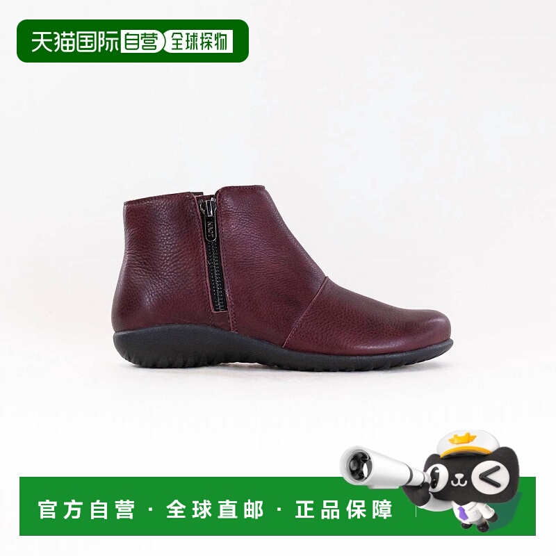 自营naotWomen's Wanaka Leather Bootie In Bordeaux - bordeaux
