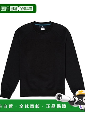 自营Psycho Bunny Folgate 压纹徽标黑色男士运动衫 B6S434G1CB-B