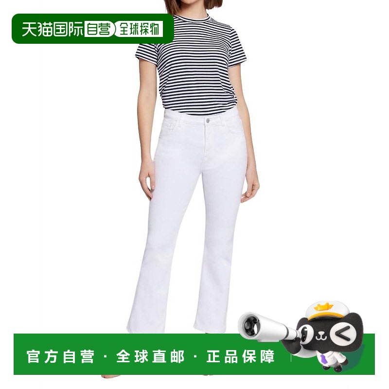 自营 current elliottBoulevard 喇叭裤牛仔裤（Optic White） -