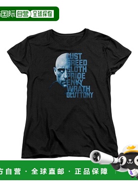 自营 gildanShazam 电影中的 Evil Sivana 短袖女式 T 恤/T 恤 -