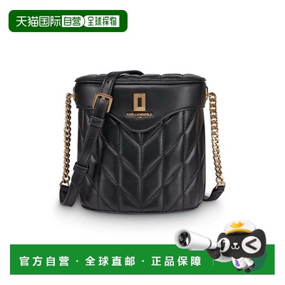 自营karl lagerfeldLafayette Crossbody - black/gold 美国奥莱