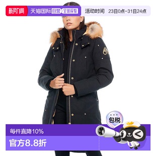 毛领派克羽绒服小剪刀外套 STAG女士修身 Moose Knuckles小剪刀