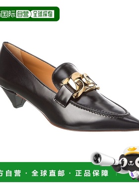自营 tod'sTOD’s 皮革高跟鞋 - 黑色 美国奥莱直发乐福鞋单鞋