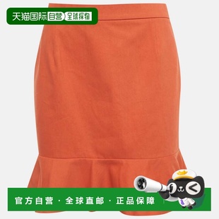 自营M Missoni Brown Cotton Ruffled Mini Skirt - brown 美国奥