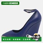 Zanotti Pumps Blue Yvette 自营Giuseppe Wedge Leather Chain