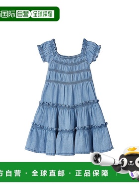 自营 mayoral蓝色分层夏季连衣裙 - 蓝色 美国奥莱直发