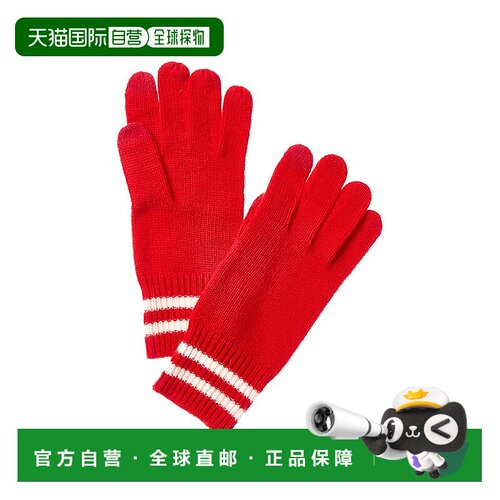 自营Phenix Double Stripe Cuff Touch Tech Cashmere Gloves - r