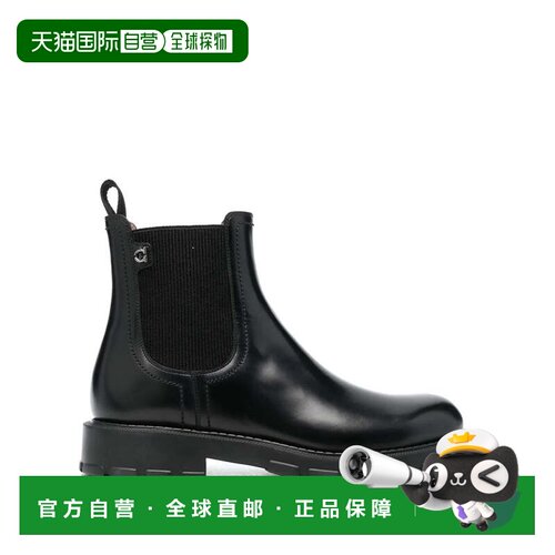 自营salvatore ferragamoFerragamo Iago Leather Chelsea Boots