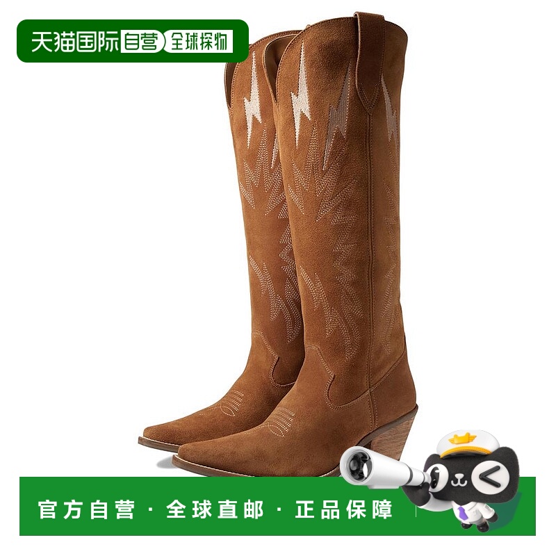 1h可退 【美国直邮】Dingo Thunder Road 女士及膝西部靴 时尚舒