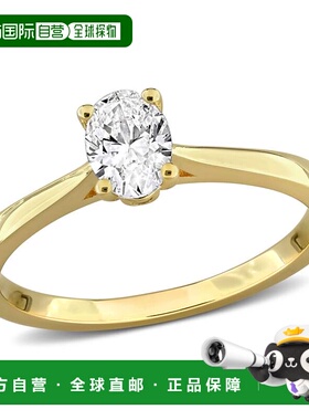 自营Mimi & Max 1/2ct TW Oval-Cut Lab-Grown Diamond Solitaire