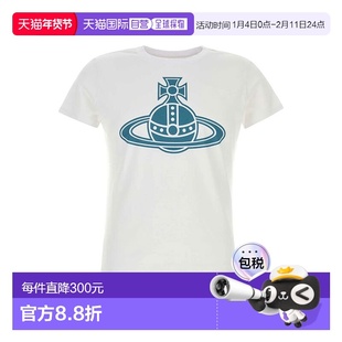 香港直邮Vivienne Westwood/西太后 球形印花圆领套头短袖T恤 男