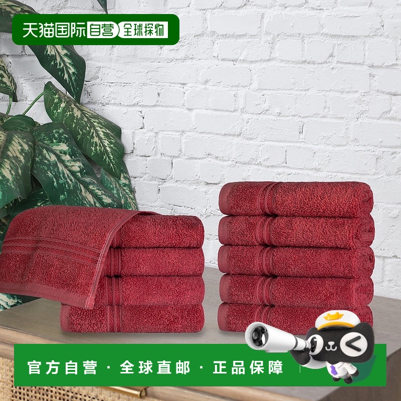 superior高级保暖吸水棉 10 件套毛巾套装 - 酒红色 【美国奥莱】