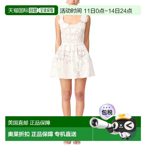 自营ELLIATT Margot Mini Dress - White 连衣裙美国直发奥莱