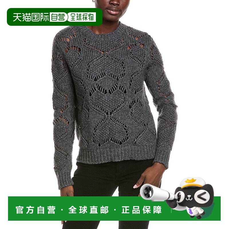 自营weekend max mara周末Max Mara Simpty羊毛混纺毛衣-灰色 美