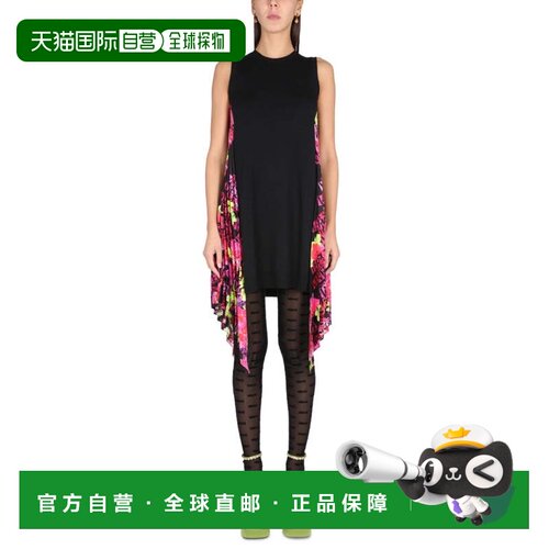 自营versaceOrchid Logo Dress - black 美国奥莱直发连衣裙
