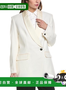 自营 rag & bone Femi Wool-Blend Blazer - white 美国奥莱直发