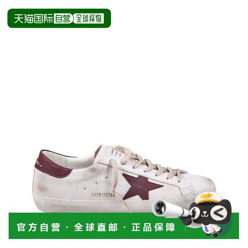 自营golden gooseLow-Top Sneakers with Dark Red Star Emblem -