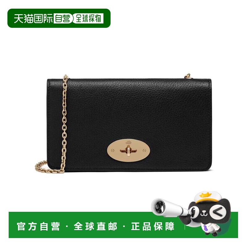 自营 mulberryBayswater离合器钱包-黑色 美国奥莱直发链条包