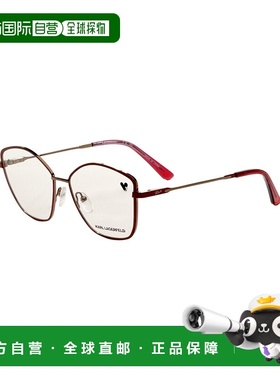 自营 Karl Lagerfeld女式54毫米红色眼镜KL345-600-红色 美国奥莱