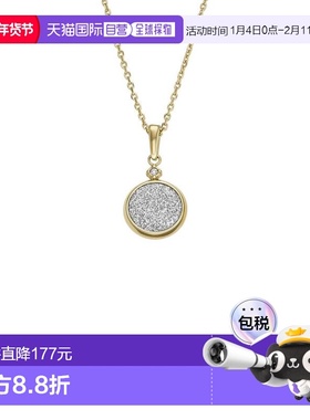 美国直邮fossil 女士化石爆款项链金色吊坠