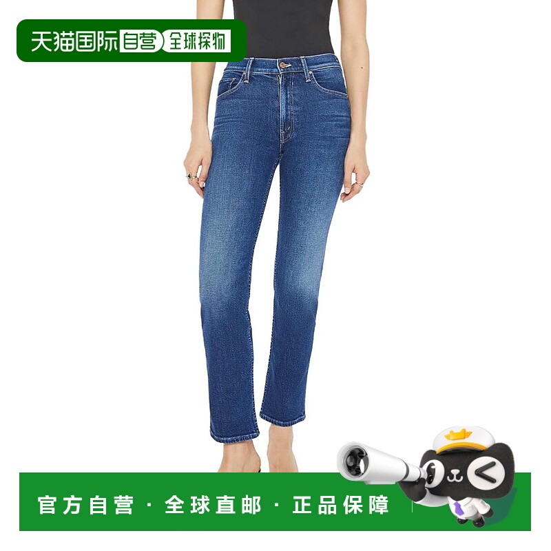 自营Mother Women's The Mid Rise Rider Flood Jeans, These Boo