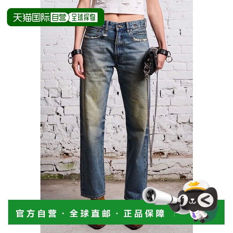 自营 R13 女士牛仔裤R13W5083D173A直筒裤烟管裤