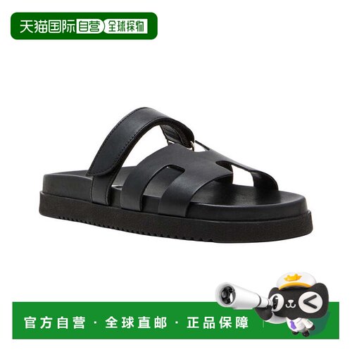 自营steven by steve maddenSteve Madden Reaves皮革凉鞋-黑色