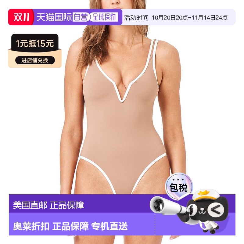 自营 l spaceL*Space Coco经典连体泳衣-棕色 美国奥莱直发