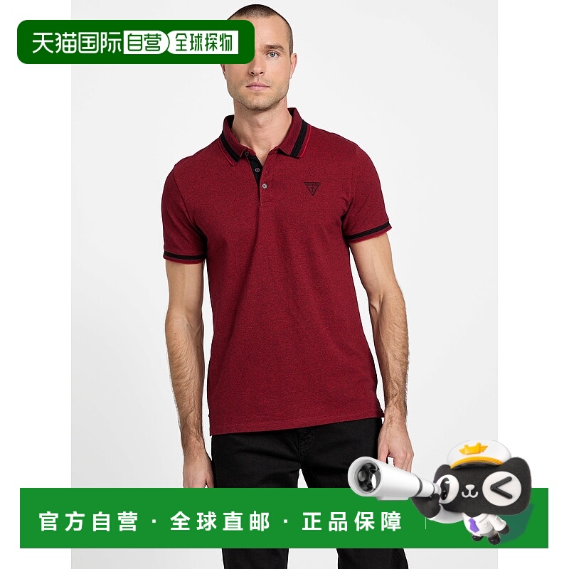 自营guessEco Mauricio Polo - varsity red multi 美国奥莱直发