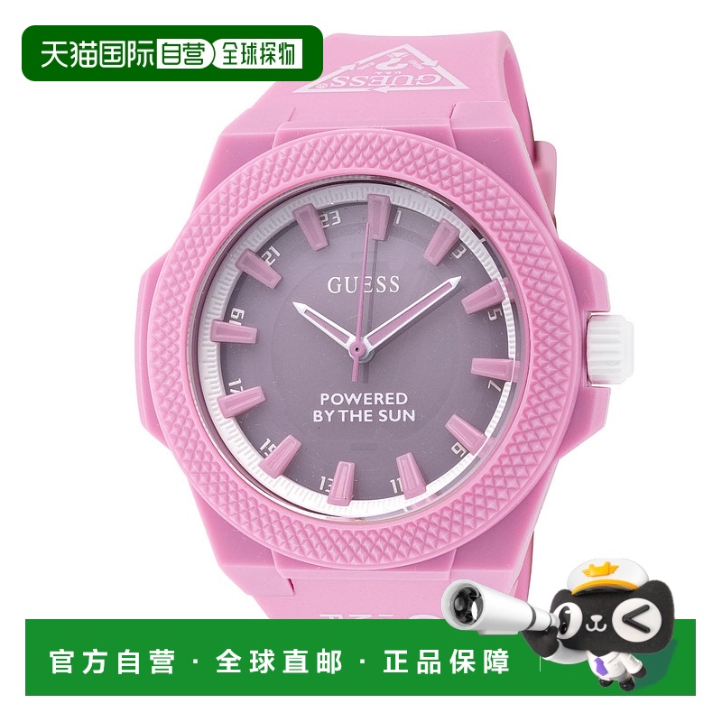 自营 Guess中性款44毫米石英手表GW0587L3-粉红色 美国奥莱直发