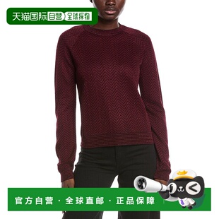 自营m missoniM米索尼纹理毛衣-红色 美国奥莱直发