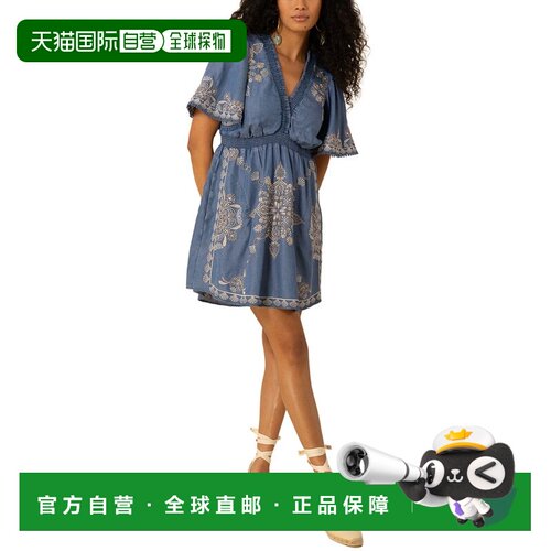 自营Hale Bob Elora Mini Dress - blue 美国奥莱直发连衣裙