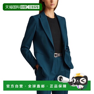 自营Reiss Jade Wool-Blend Blazer - Teal 外套 美国直发奥莱