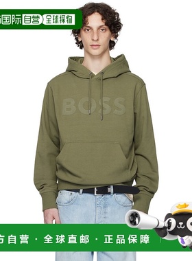 1h可退 香港直邮潮奢 BOSS 波士 男士 绿色 Relaxed-Fit Large Lo