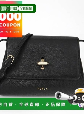 自营 FURLA 女士单肩包 NET Pochette 黑色 WE00490 HSF000 O6000