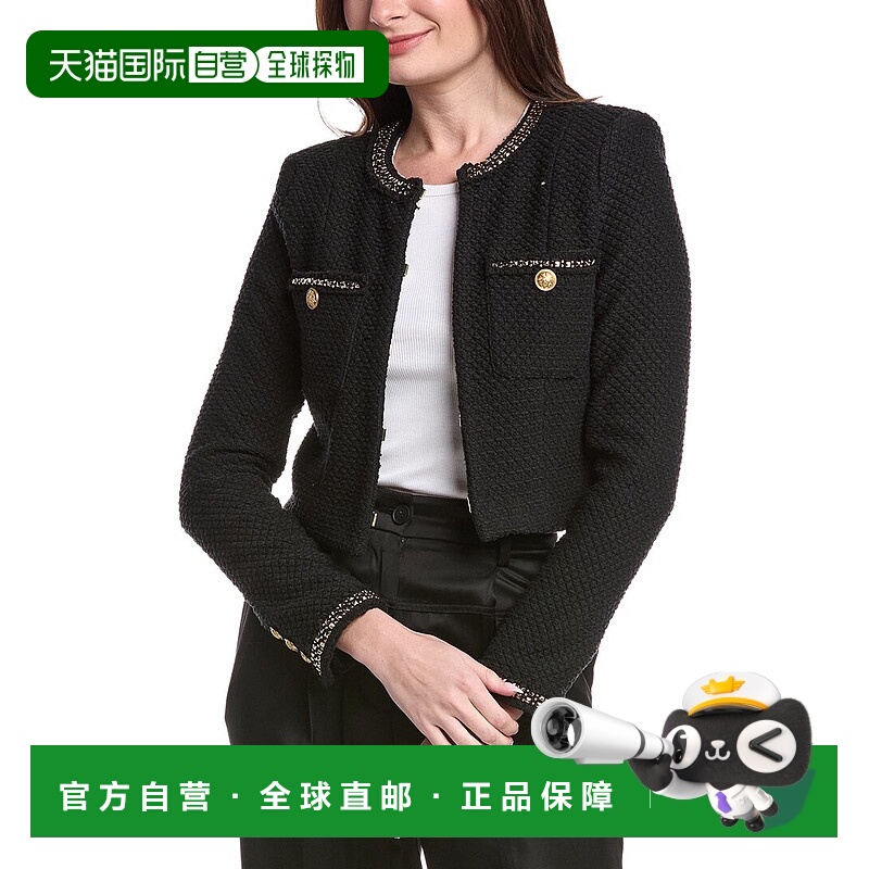 自营alice + olivia Shiloh Jacket - black 美国奥莱直发